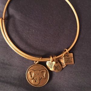 Alex and Ani Gold Elephant Bracelet